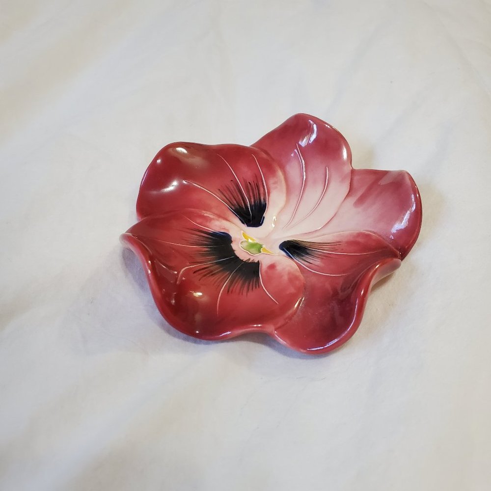 Pimk Flower Trinket Rimg Tray